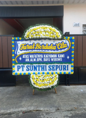 Papan Bunga Duka di Sendana